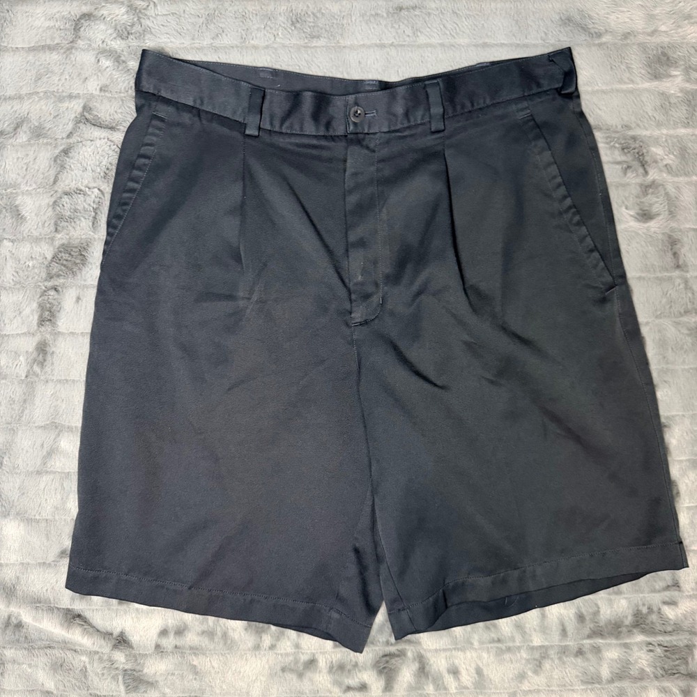 Nike Golf Dri-FIT Pleated Shorts Mens 34 Navy Blue Performance 388780-414